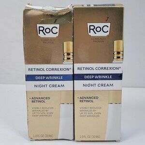 RoC Retinol Correxion Deep Wrinkle Night Cream 1 Fl. Oz Set of 2 NIB
